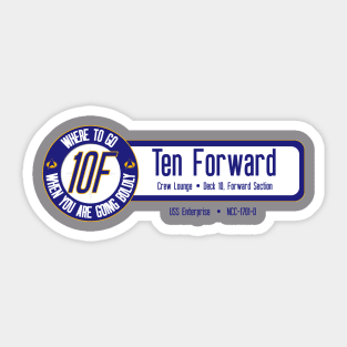 Ten Forward Sticker